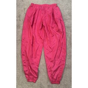 90’s Vintage Nike Elite  Neon Hot Pink Track Suit Pants Womens Large !